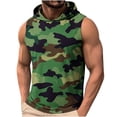 thumbnail image 2 of LWITHSZG Camo Hoodie Men Gym Workout Sleeveless Shirts Beach Vacation Trendy Camouflage Muscle Shirt Summer Outfits S-3XL, 2 of 9