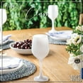 thumbnail image 3 of Vikko Dcor White Wine Glasses: 11 Oz Fancy Wine Glasses With Stem For Red And White Wine- Thick And Durable Wine Glass- Dishwasher Safe - Great For Wine Tasting- Set Of 6 Decorative Goblets, 3 of 5