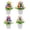A, variant on Easter Egg Potted Tree Decor, Colorful Mini Tabletop Ornament, Spring Holiday Centerpiece for Party Home Shelf Mantel Decoration