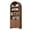 Brown, variant on 81" Tall Arched Bookshelf, Kitchen Pantry Storage Cabinet, 6-Tier Bookcase with 2 Doors for Living Room, Kitchen, Home Office, Black