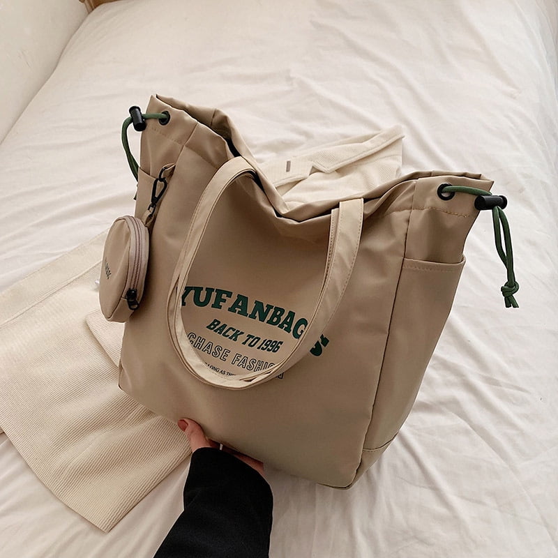 Large Capacity canvas bag women s bag spring new Korean style tote bag portable cloth bag College student shoulder bag