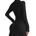thumbnail image 5 of Deago Women's Full Zip Workout Jackets Lightweight Running Yoga Jacket Cropped Slim Fit Athletic Tops with Thumb Holes (Black, S), 5 of 8
