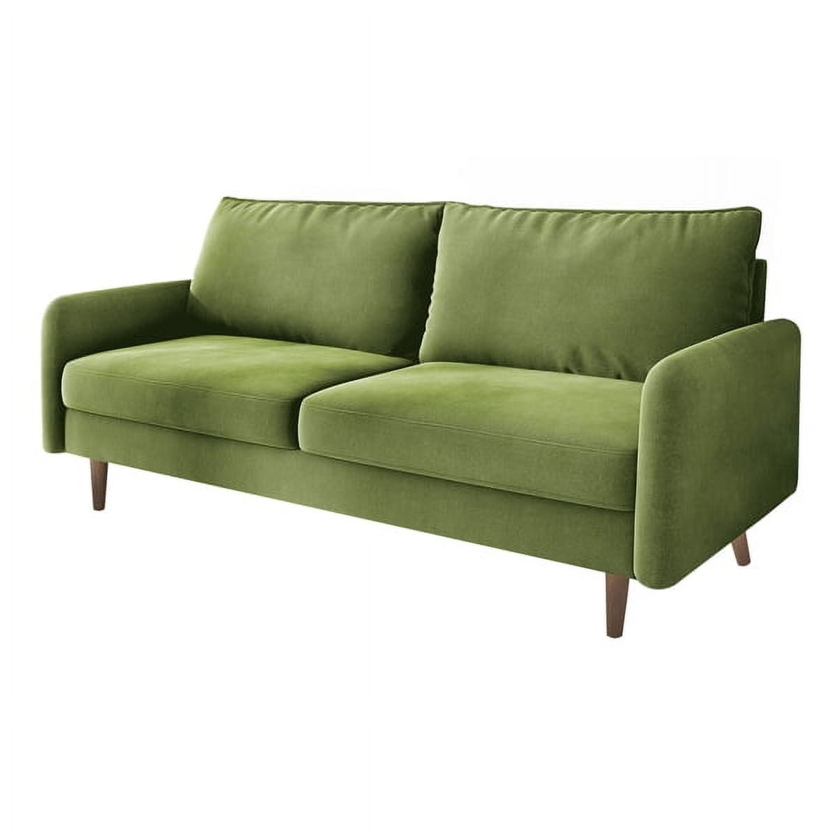 72" Soft Velvet Round Arm Apartment Loveseat – Cozy, Skin-Friendly & Modern for Living Rooms, Bedrooms & More