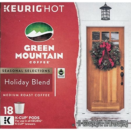 Green Mountain Coffee Holiday Blend K-Cup Pack, 18 Count