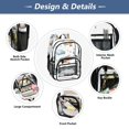 thumbnail image 5 of PVC Transparent Backpacks Clear Backpack for Travel and Outings Watercolor Airplane Pattern, 5 of 7