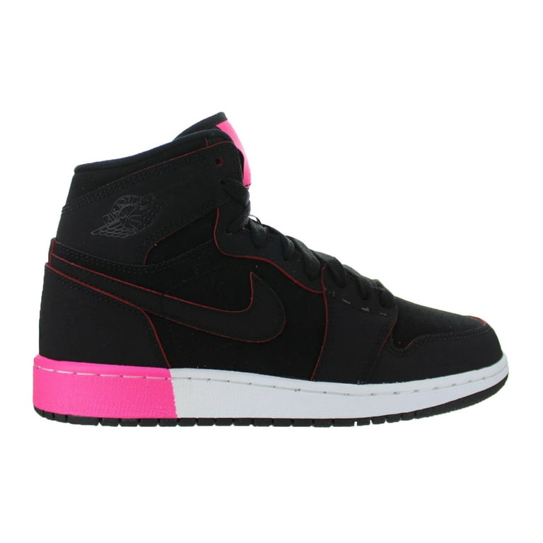 Kids Air Jordan 1 Retro High GS Black Hyper Pink White 332148-024