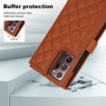 thumbnail image 4 of Case Wallet for Samsung Galaxy Note 20 Ultra, [Wristlet & Crossbody Strap] RFID Blocking 5 Card Slots Stand [Shockproof TPU Shell] PU Leather Magnetic Flip Cover for Note 20 Ultra, Brown, 4 of 9