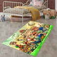 thumbnail image 2 of LaModaHome Non-Slip Rug Super Mario Rug: Animated Cartoon Design Washable Mat Child Stain Resistant Living Room Kitchen Carpet - Size: 9,2X5,9ft(280X180cm), 2 of 5