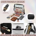 thumbnail image 6 of ZUXONGSY Abstract Painted Floral Print Multipurpose Crossbody Bags for Women Leather Shoulder Handbags Travel Purse Casual Sling Hobo Bag with Zipper Pocket for Working Shopping, 6 of 7