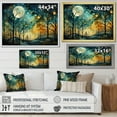 thumbnail image 4 of Designart "captivate Forest" Abstract Collages Floater Framed Wall Art Print, 4 of 7