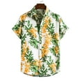thumbnail image 2 of Leesechin Men's Hawaiian Shirts Big and Tall Party Shirts Short Sleeves Printed Button Down Summer Beach Shirts Tops on Clearance, 2 of 9