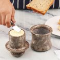 thumbnail image 2 of Radicaln Oceanic Marble Butter Keeper with Lid 4" – Handmade Butter Storage Dish for Kitchen Countertop & Dining Table – Premium Marble Butter Crock, Gift Accessory, 2 of 7