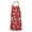 Red Strawberry Plants, variant on Red Strawberry Plants Fruit Apron-Garden Aprons for Women with Pockets-Cotton Linen Waterproof Kitchen Cooking Gardening Aprons Adjustable for Kitchen,Cooking,BBQ and Salon 33x27 Inch