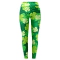 thumbnail image 3 of WILLBEST Leggings de San Patricio para Mujer, con Estampado Informal, Corte Ajustado, Elástico, para Yoga, para Entrenamiento Cómodo Y Uso Diario. Mediana, 3 of 4
