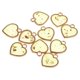 thumbnail image 5 of 10 Piezas Agregue Flor Seca Artesanía Colgante Diseño De Corazón Colgante De La Joyería Para DIY Collar Colgante  Cuelgan Joyas Result Soledad Charms Beads Pendant, 5 of 10
