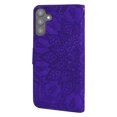 thumbnail image 4 of Feishell Flip Wallet Case for Samsung Galaxy S23 Plus 6.6 inch,Shockproof Embossed Pattern PU Leather Magnetic Clasp Folio Protective Phone Cover with Kickstand & Card Slots,Purple, 4 of 7