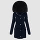 thumbnail image 3 of Chaquetas largo de algodón Gibobby abrigo de Invierno talla grande para mujer XL, 3 of 5