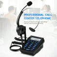 thumbnail image 3 of Teléfono del centro de llamadas Teclado de marcación Teléfono con cable con cancelación de ruid Irfora Teléfono, 3 of 7