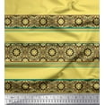 thumbnail image 1 of Soimoi Viscose Chiffon Fabric Stripe & Mandala Kaleidoscope Fabric Prints by Yard 42 Inch Wide, 1 of 1