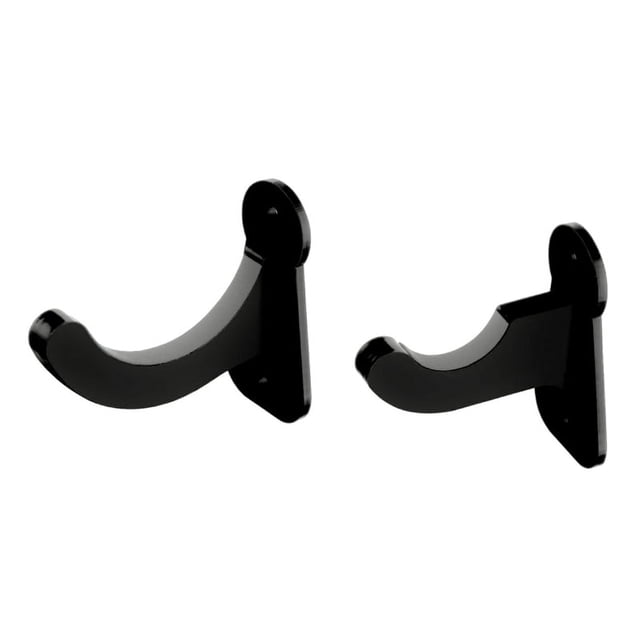 1 Pair Acrylic Baseball Wall Mounted Holder Baseball Bat Display Softball Bats Rack Collection Bracket Black