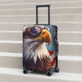 thumbnail image 2 of Lsque Bald Eagle Pilot Printed Luggage Cover, Travel Luggage Protector,Scratch and Dirt Resistant, Fits 18-32 Inch Luggage - Medium, 2 of 9