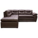 thumbnail image 2 of Sala Esquinera de Piel Genuina, Love Seat y Cheise Long, 4 plazas, Lado Izquierda, Modelo Sevilla, Color Chocolate, Elegante, cómoda y confortable, Hecho en Mexico. Medidas 232 X 200 X 90 cm., 2 of 5