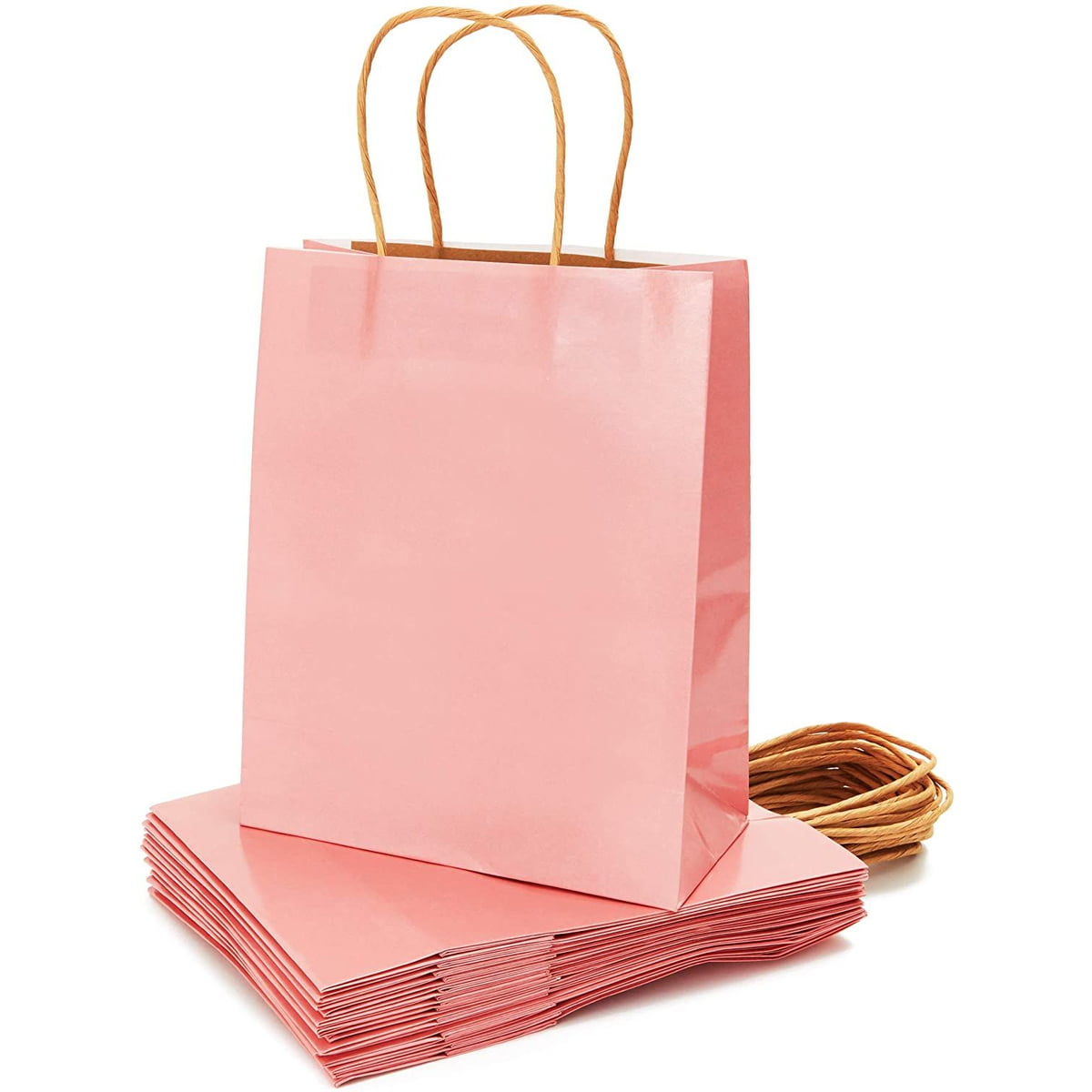 Heart Handle Bag 5"H Party Favor Package of 10 Bridal Shower Gift Bag 