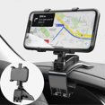 thumbnail image 1 of Car Phone Holder 360 Degree Rotation,Dashboard Cell Automobile for GPS and 4-7 inch Smartphones (Black), 1 of 5