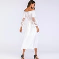 thumbnail image 3 of Vestido largo de las mujeres atractivas Maxi fuera del hombro Vestido de noche elegante del partido Tomshoo L, 3 of 7