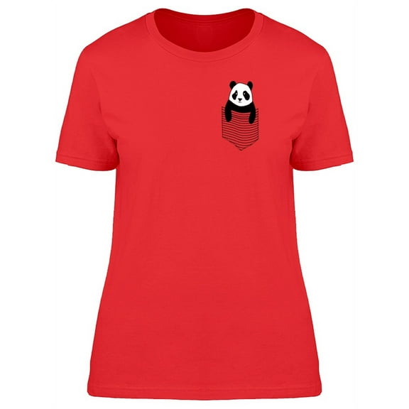 Panda In The Pocket Tee Women's -Image by Shutterstock