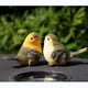 thumbnail image 2 of Estatua de pájaros de jardín al aire libre, paquete de 2, de animales de resina Macarena Emulación Pájaro Decoración de jardín rural Decoración de escritorio Regalo de Navidad Par Creativo, 2 of 6