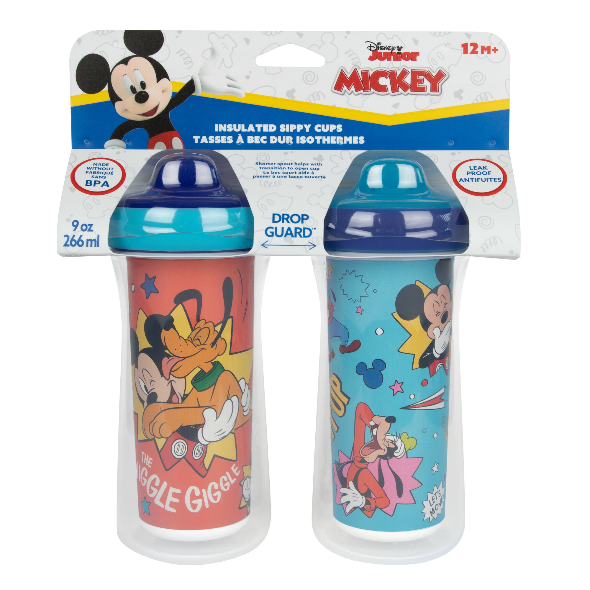 The First Years Disney Mickey Mouse Insulated Sippy Cups 9oz, 2-Pack photo 7
