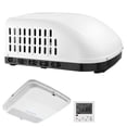 thumbnail image 1 of KFFKFF RV Air Conditioner, 15000 BTU RV AC Unit, 120V Non-Ducted Rooftop Air Conditioner with Cooling and Heating, Four-Way Airflow, PTC Heating Module, White, 1 of 9