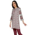 thumbnail image 2 of Moomaya Printed Side Slit Short Kurta Tunic For Women Summer Wear Ladies Kurti, 2 of 5
