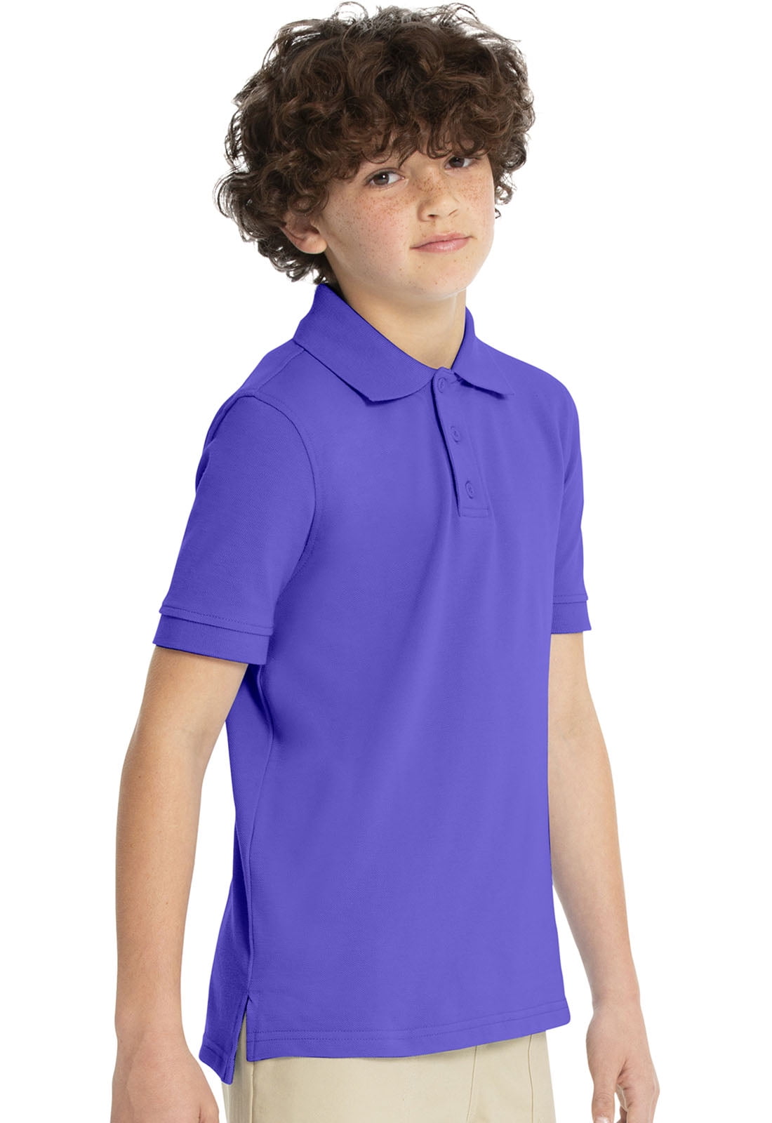 purple children's polo shirts
