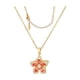 thumbnail image 2 of Collar de flores para mujer, colgante de flor de cristal giratorio, ajustable, giratorio, ideal para San Valentín, regalo de metal., 2 of 6