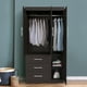 thumbnail image 2 of Mobi Ropero 92cm De Madera Jazmín Chocolate Closet Organizador Mobi Muebles Moderno, 2 of 9