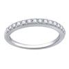 Arista 1/4 Ct Round Diamond Women's Wedding Band in 10K White Gold (I-J, I2-I3)