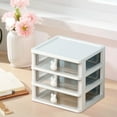 thumbnail image 2 of sruoe Desktop Storage Box, Office Desk Organizer with Drawer, Desk Organizers and Accessories, Capacity Pen Holders, Multifunctional Cosmetic Stationery Sundry Organizer for Home, 2 of 5