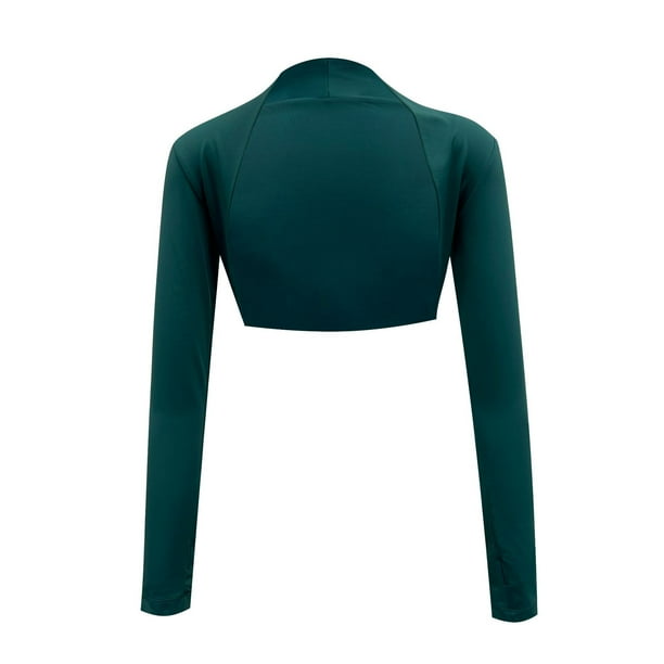 Chaleco deportivo tipo chal para danza y ballet, cárdigan de mujer para fitness, abrigo corto elegante y pequeño para mujer