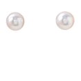 thumbnail image 1 of The Pearl Source Pendientes de perlas blancas para mujer - Pendientes de perlas - Pendientes con perlas genuinas de imitación de 8 mm, 1 of 5