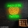 thumbnail image 2 of Glowneon Just A Little Bit Twisted Led Sign, Pretzel Bakery Shop Sign, 2 of 5