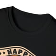 thumbnail image 3 of Adult Womens Retro Groovy Happy Meow-o-ween Black Cat Halloween T-Shirt, 3 of 3