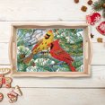 thumbnail image 2 of Bandeja Plato Cena Con Pintura Diamantes Comedor Navidad, 2 of 9