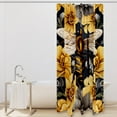 thumbnail image 2 of Bee Waterproof Bathroom Curtain Set with Hooks - Printed Shower Curtains for Bathroom Decoration, 2 of 5