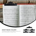 thumbnail image 3 of UPGRATOR 5Pcs Book Clip Page Holder Black ABS Document Managing For Musicians Daily Use, 3 of 8