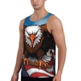 thumbnail image 2 of Fuzoiu Cartoon Bald Eagle USA Print Men's Workout Tank Tops,Sleeveless Gym Shirt Quick Dry,Fitness Bodybuilding T-Shirt,Muscle Athletic Workout Tee-4X-Large, 2 of 7