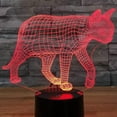 thumbnail image 2 of YSITIAN 3D Cat Night Light Animal Lamp Illusion Night Light 7 Color Changing Touch Switch Table Desk Decoration Lamps Gift with Acrylic Flat ABS Base US YT05-217, 2 of 7