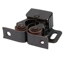 Unique Bargains Cupboard Closet Furniture Metal Double Ball Roller Catch Latch Brown