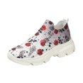 thumbnail image 2 of Willtoo Women Slip On Platform Sneakers, Breathable Stretch Knit Walking Shoes, Halloween Print Embellished Casual Chunky Sole Fashion Loafers for Daily Outdoor Wear, 2 of 5